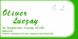 oliver luczay business card